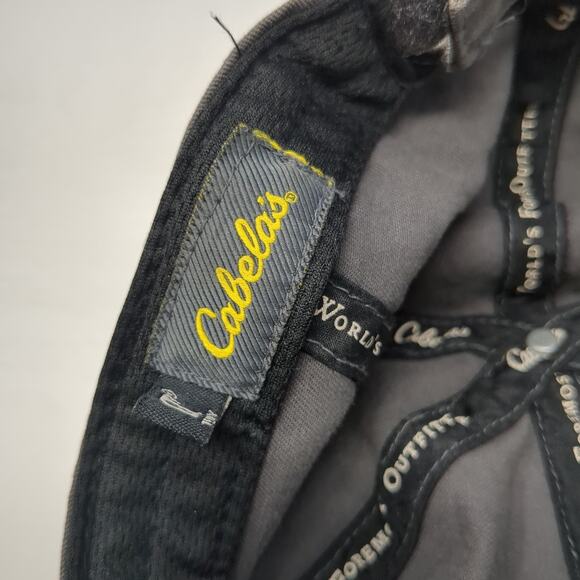 Cabela's Strapback Baseball Cap Gray One Size Adjustable Embroidered 6 Panel - Picture 11 of 11